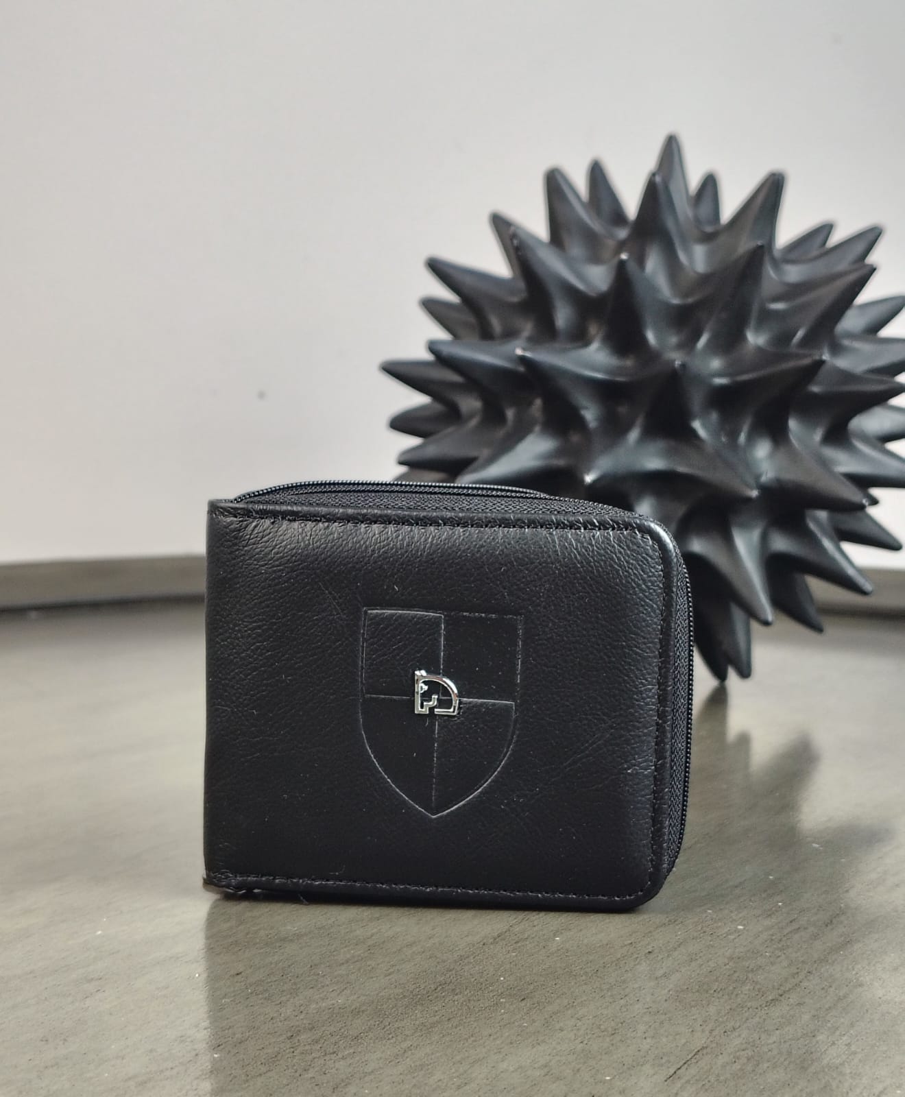 CARTERA HORSE PIEL 1 CIERRE COLOR NEGRO