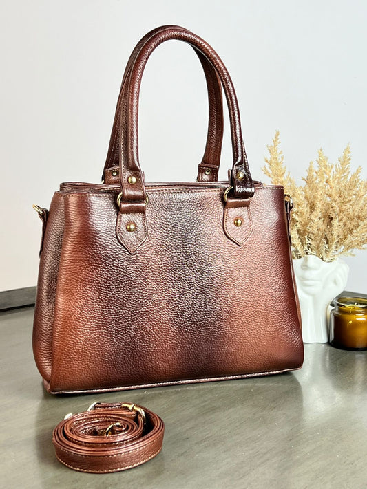 BOLSO PIEL GIOVANA MARRON