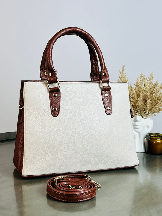 BOLSO PIEL GRACIELA HUESO/CAMEL