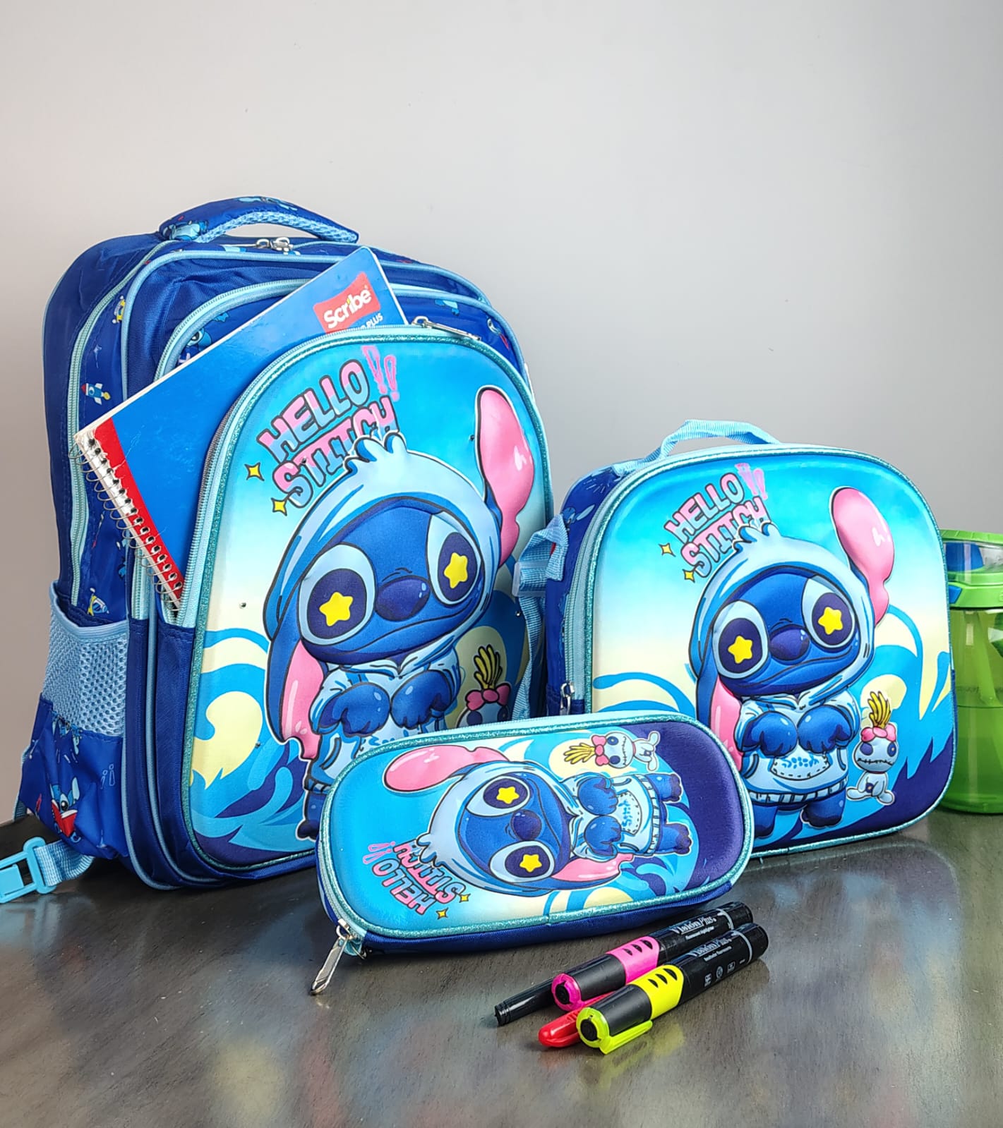 COMBO ESCOLAR PERSONAJES STITCH ESTRELLAS