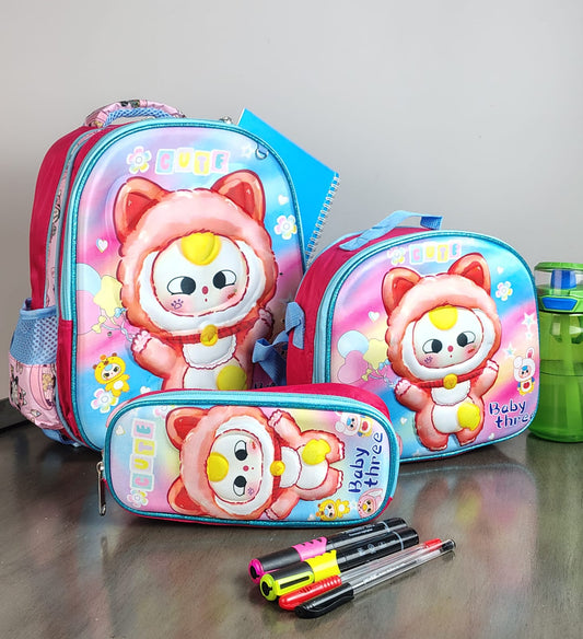 COMBO KINDER LABUBU DISFRAZ KITTY
