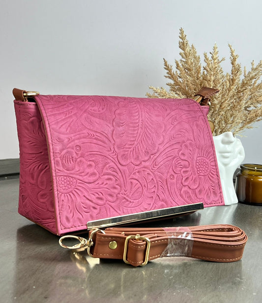 CROSSBODY VIANNEY GRABADO FLORES BUGAMBILIA