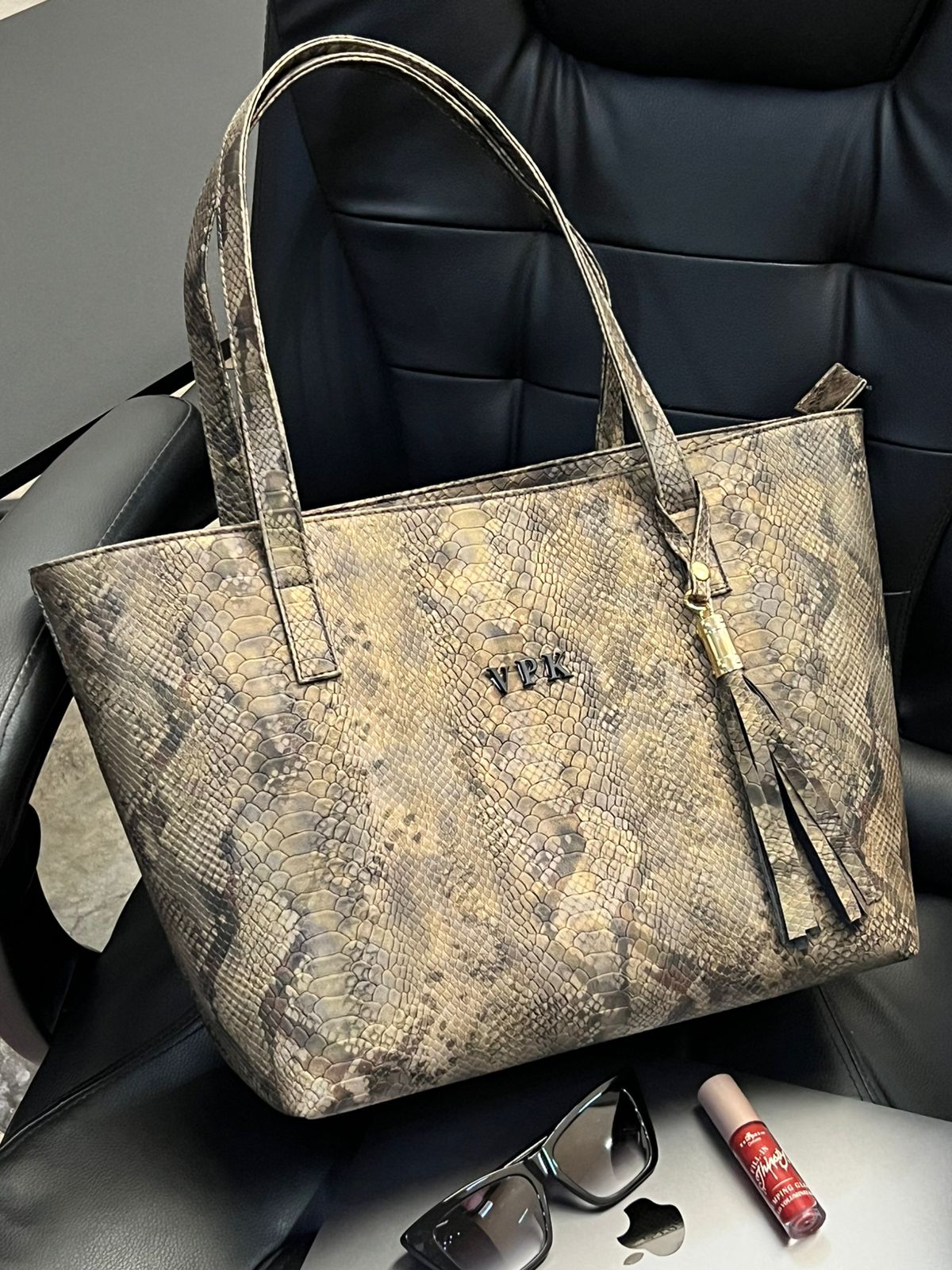 BOLSO LILITH PITÓN TITANIUM ESPECIAL