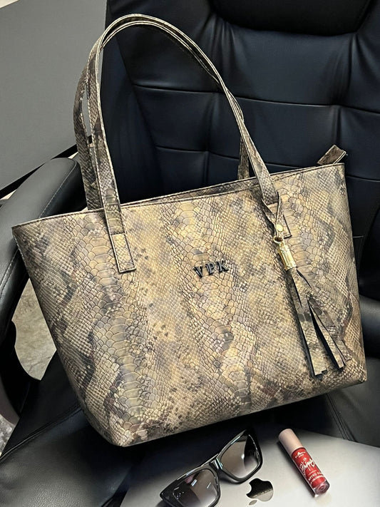 BOLSO LILITH PITÓN TITANIUM ESPECIAL