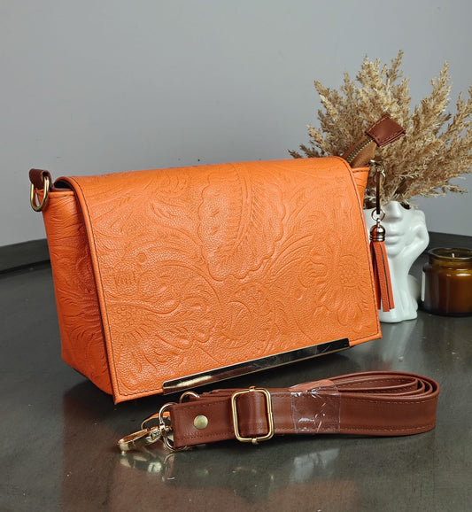 CROSSBODY VIANNEY GRABADO FLORES CHABACANO