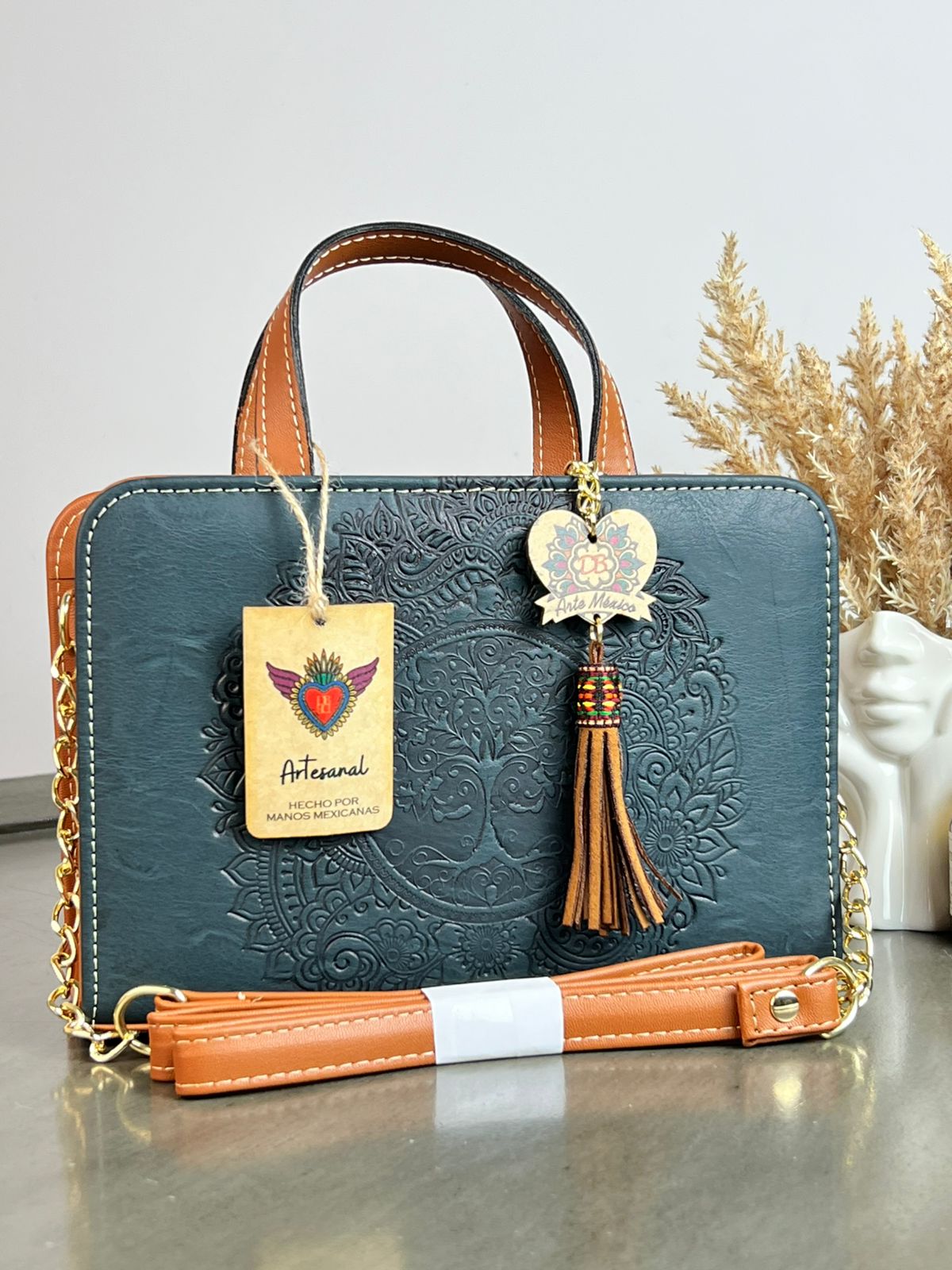 DB CROSSBODY ARBOL DE LA VIDA SERATOGA AZUL