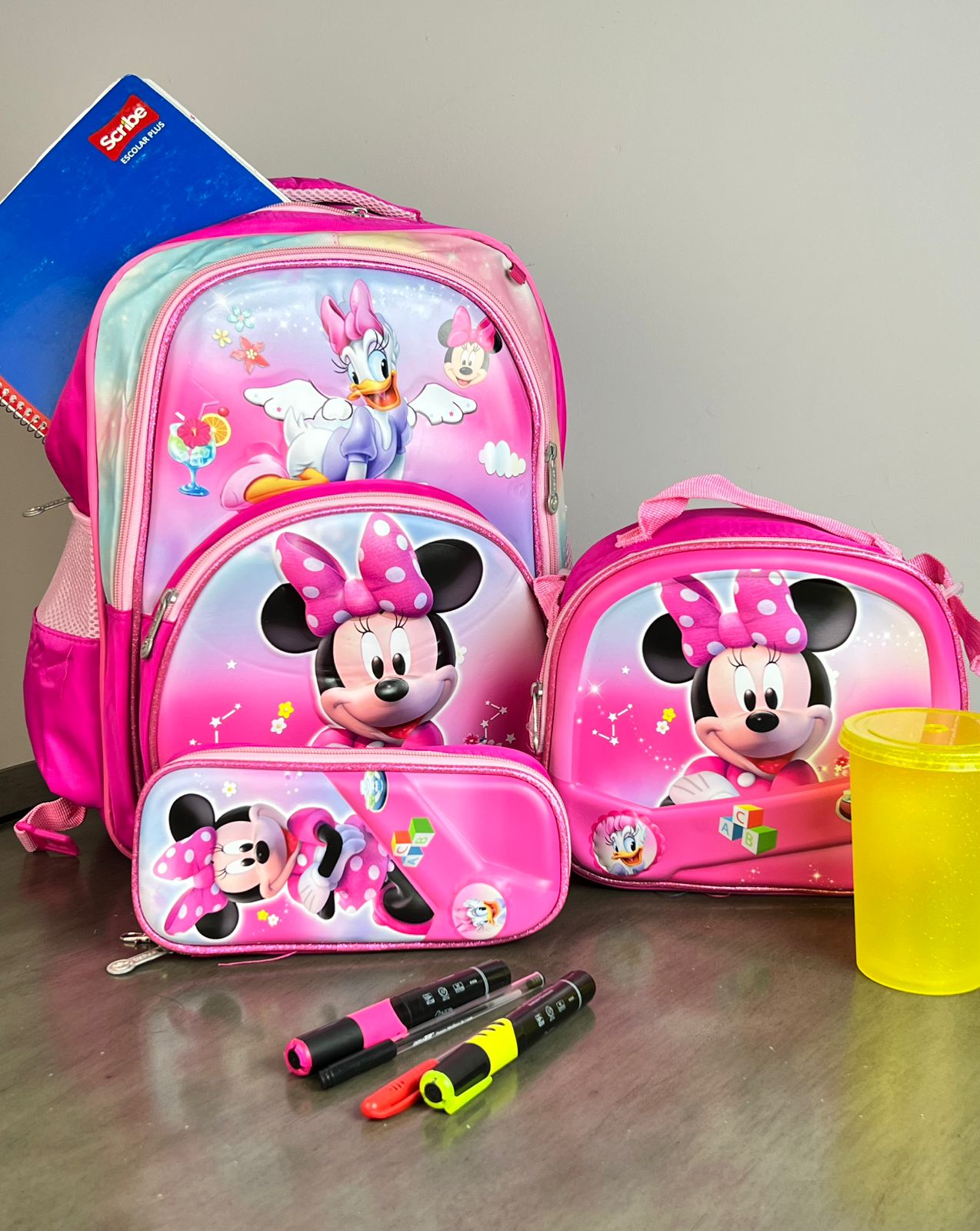 COMBO ESCOLAR MINNIE Y DAISY