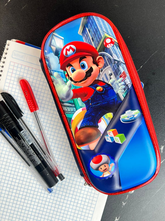 LAPICERA ESCOLAR SUPER MARIO AZUL REY
