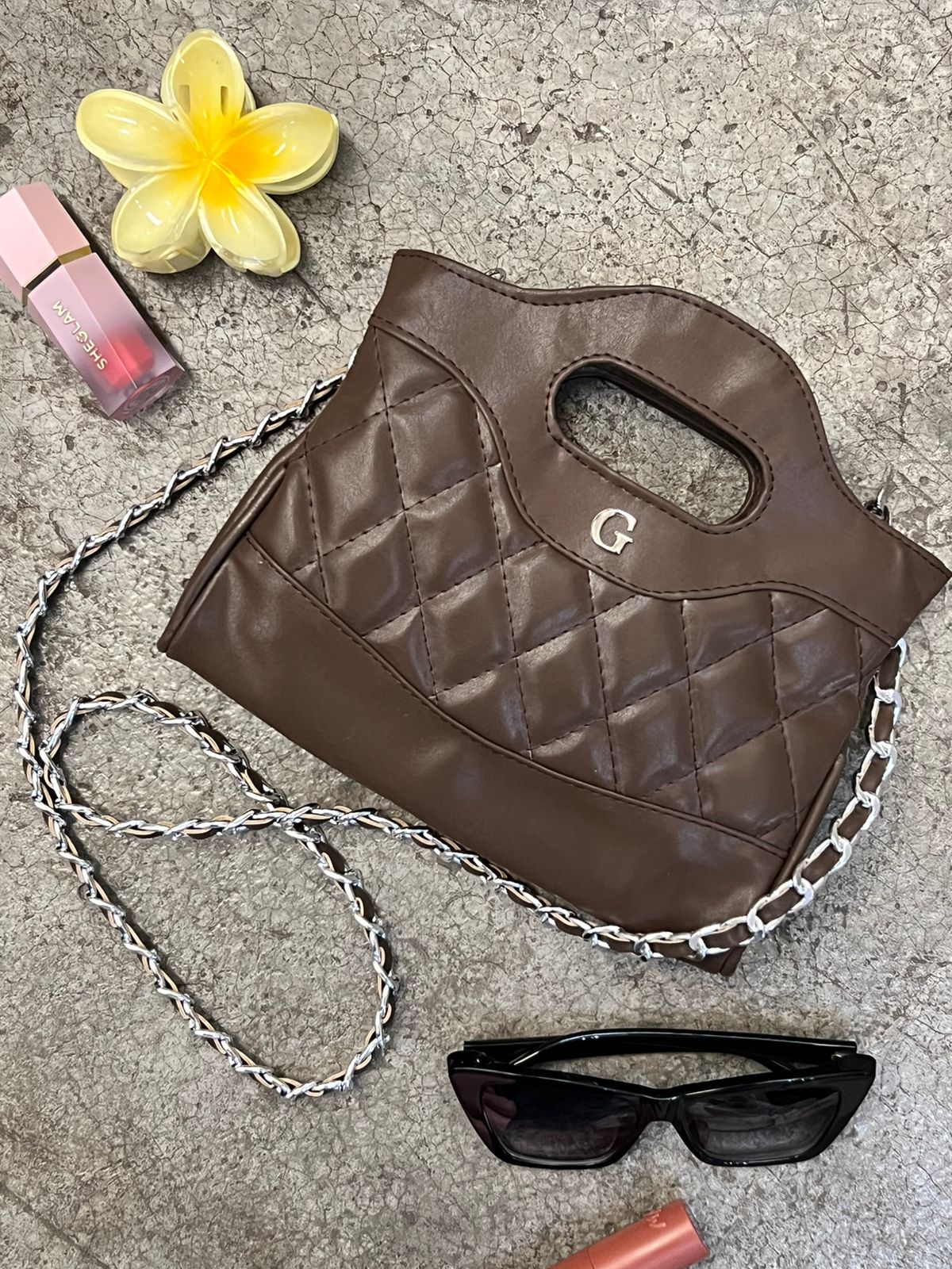 DUPE NANO CHANEL 31 CHOCOLATE H/PLATA