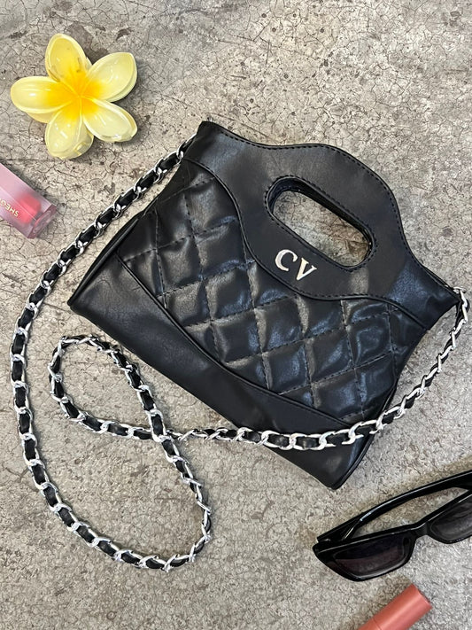 DUPE NANO CHANEL 31 NEGRO H/PLATA