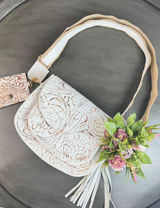 CROSSBODY MABEL BLANCO/COBRE