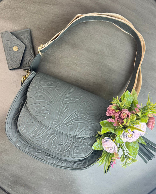 CROSSBODY MABEL VERDE MILITAR MATE