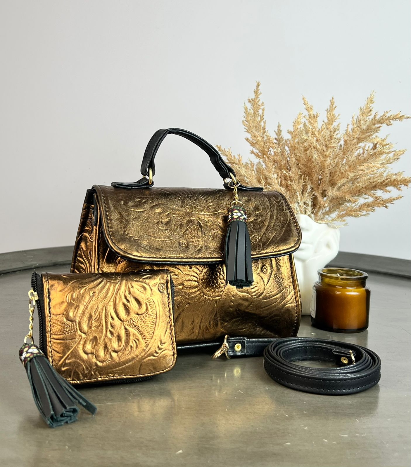 DUO DELIA PIEL COBRE