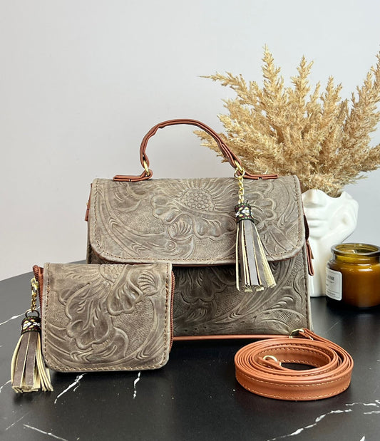 DUO DELIA PIEL SEPIA AVEJENTADO