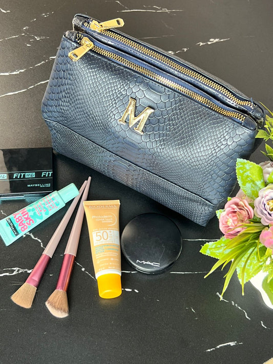 COSMETIQUERA DE VIAJE AZUL MARINO PITÓN