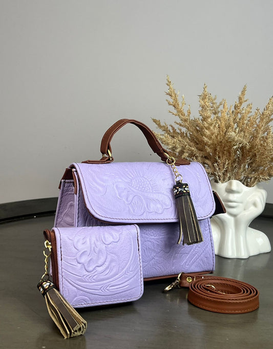 DUO DELIA PIEL LILA