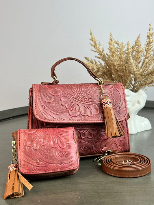 DUO DELIA PIEL TERRACOTA ROSADO