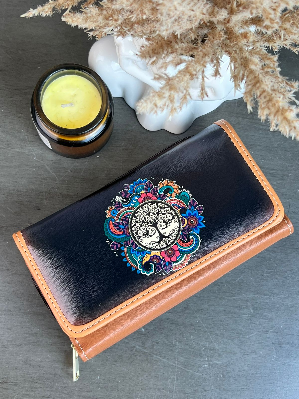 DB CARTERA ARBOL DE LA VIDA NEGRO