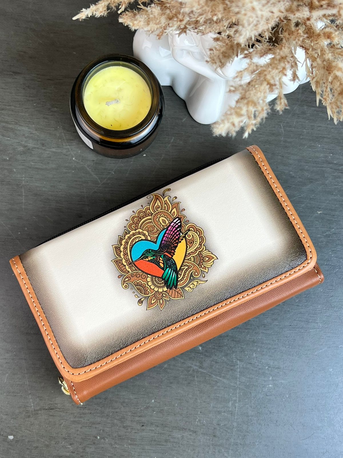 DB CARTERA COLIBRI HUESO