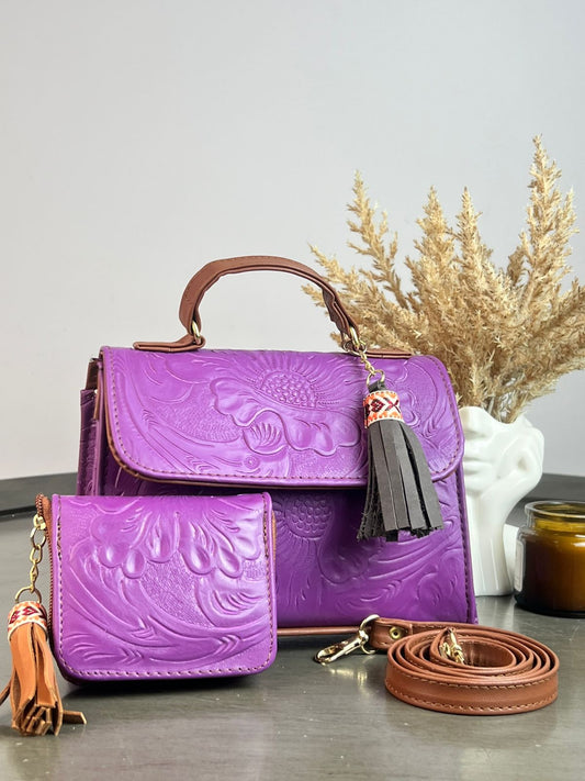 DUO DELIA PIEL MORADO