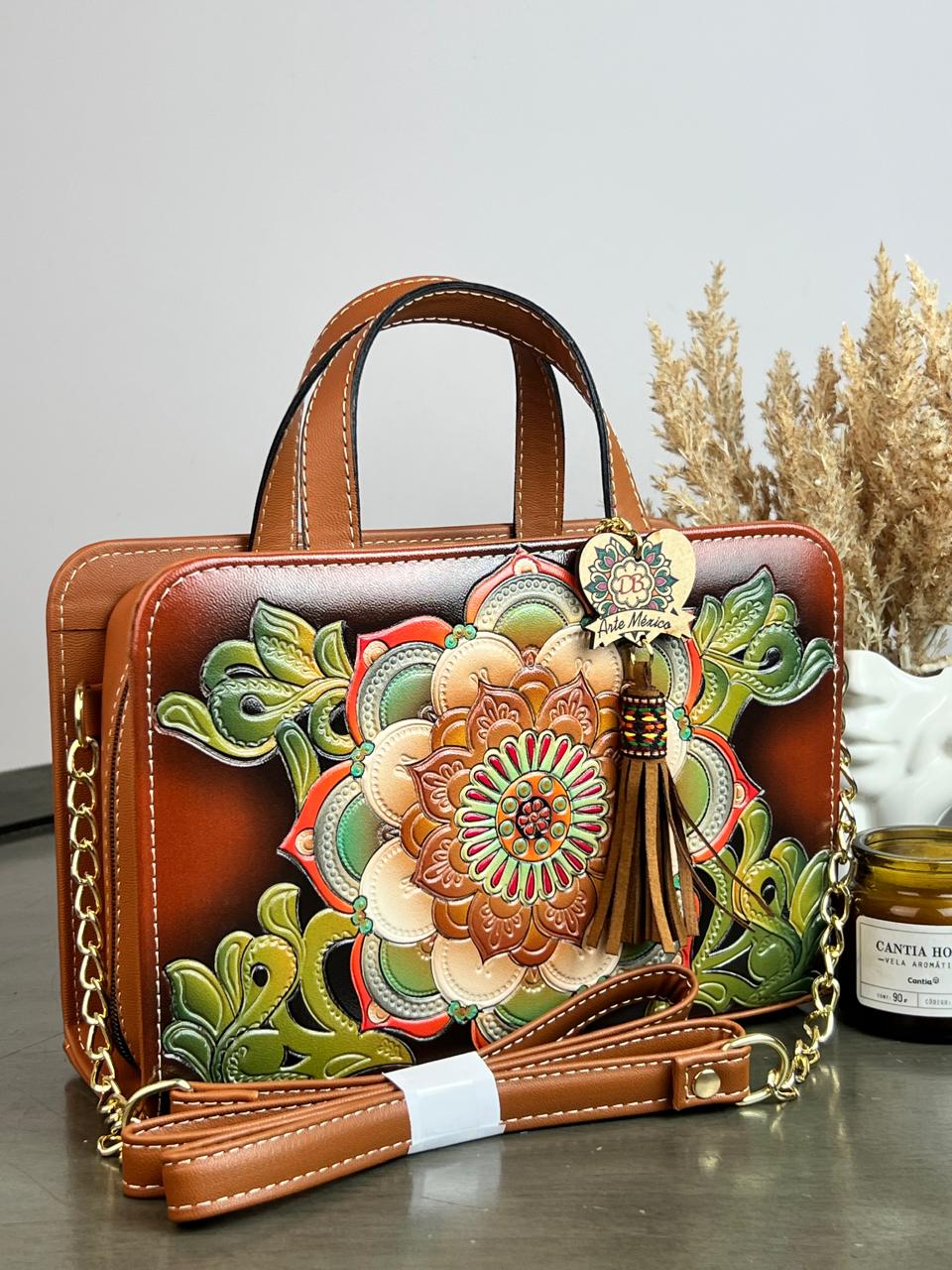 DB CROSSBODY MANDALA MARRON