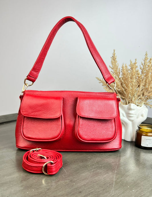 BOLSO PIEL RUSIA ROJO