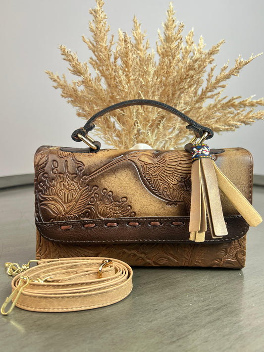 MAOMA DELIA 1.0 COLIBRI CAMEL/CHOCOLATE TEJIDO