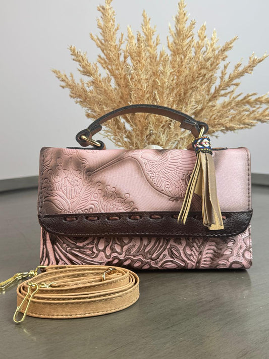MAOMA DELIA 1.0 COLIBRI ROSA SUAVE/CHOCOLATE TEJIDO