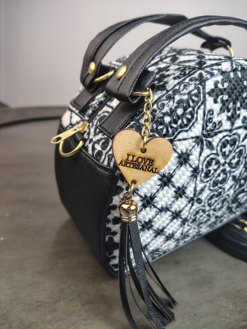 MALETITA YUTE TALAVERA NEGRO/F BLANCO