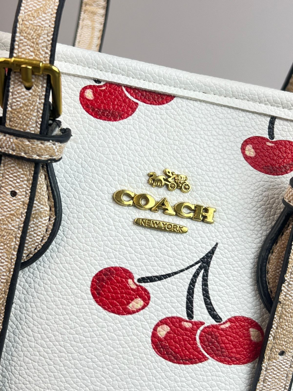 CROSSBODY COACH ESTILO CUBETA NEGRO