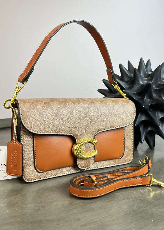 CROSSBODY COACH DOBLE BOLSA MARRON/CAFE