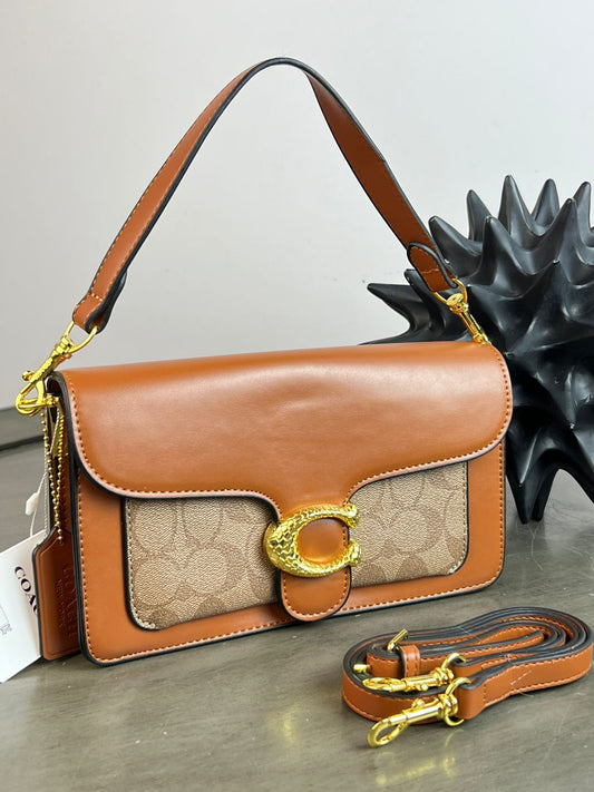 CROSSBODY COACH DOBLE BOLSA MARRON