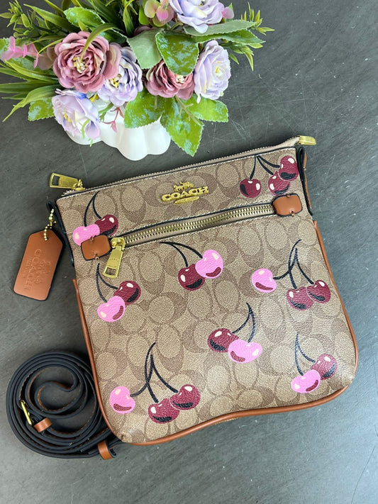 BANDOLERA COACH /CAFE CEREZAS
