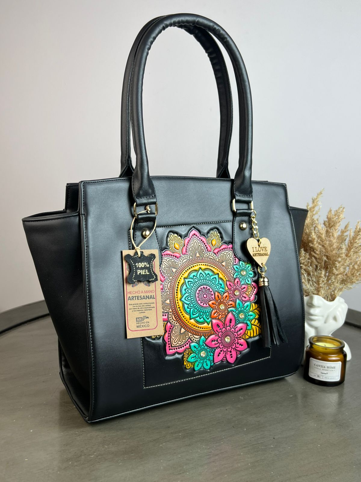 UB MOD ARTESANAL SANDY NEGRO MANDALA COLORES