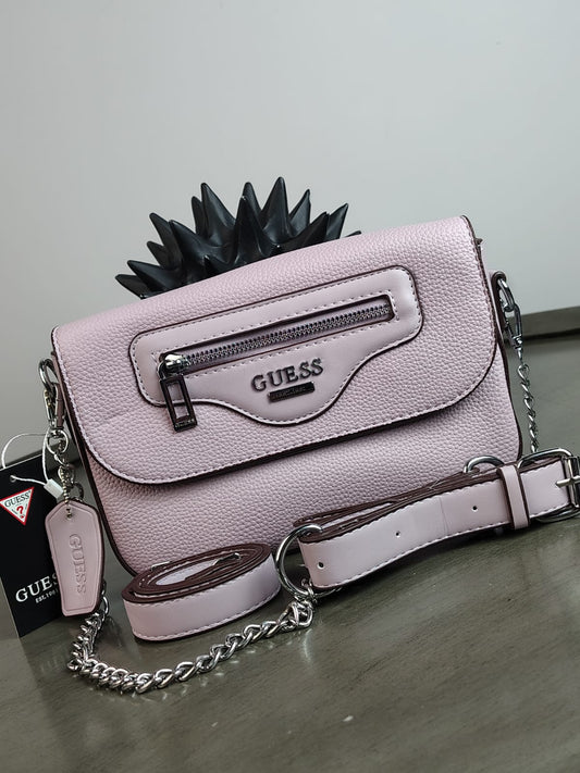CROSSBODY GUESS CIERRE LILA LISO