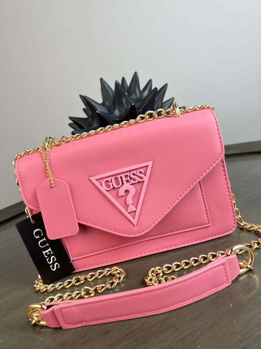 CROSSBODY GUESS V ROSA LISO
