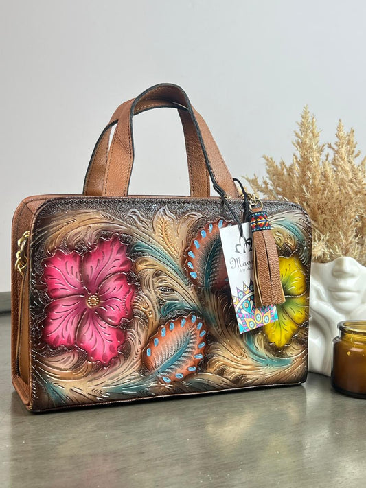 MAOMA CROSSBODY FLORES FIUSHA/AMARILLO