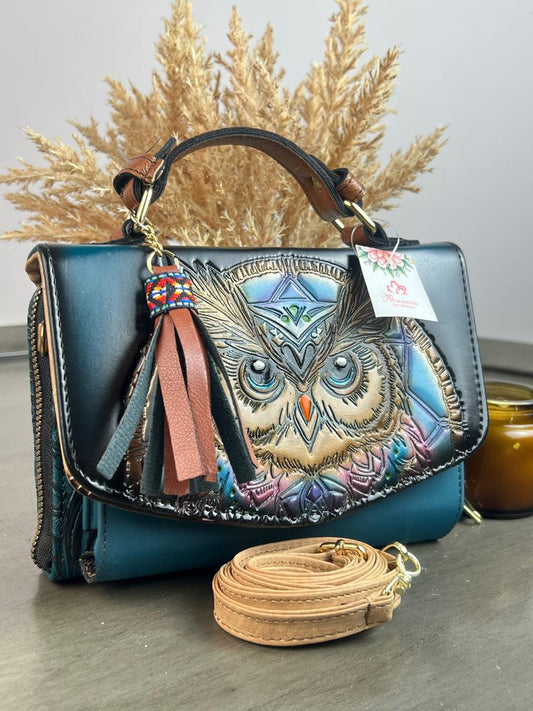 MAOMA DELIA DOBLE BUHO INDIGO/TONOS AZUL