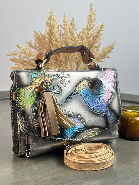 MAOMA DELIA DOBLE COLIBRI GRIS/AZUL Y ROSA
