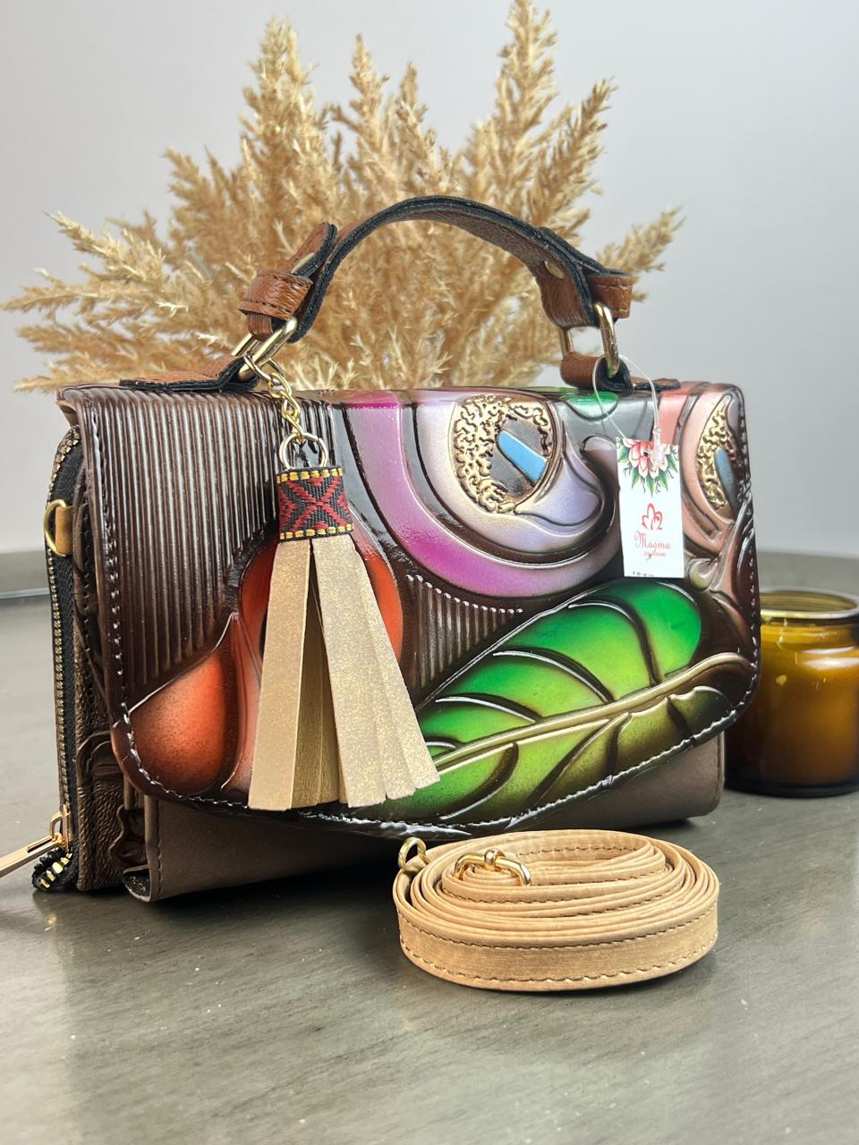 MAOMA DELIA DOBLE ALCATRACES BAILEYS/TONOS VERDE Y LILA