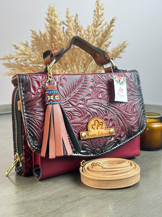 MAOMA DELIA DOBLE FLORES ROJO