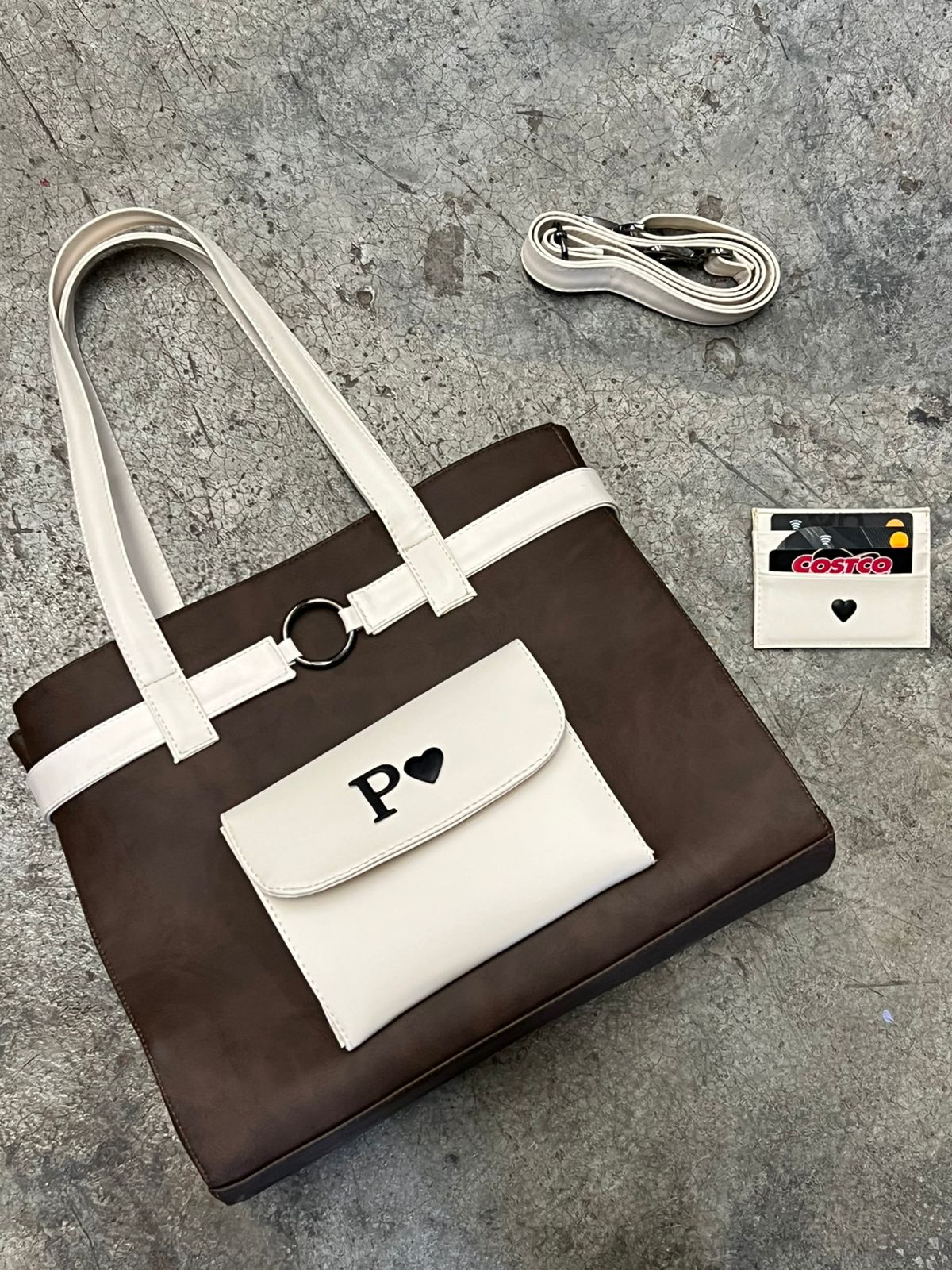 TOTE CARGO CHOCOLATE/HUESO FRESNO
