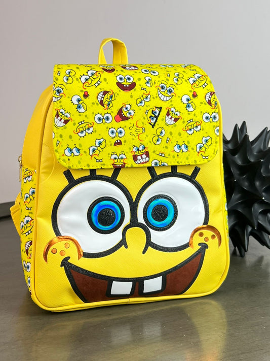 MOCHILA PERSONAJE BOB ESPONJA SONRISA AMARILLO