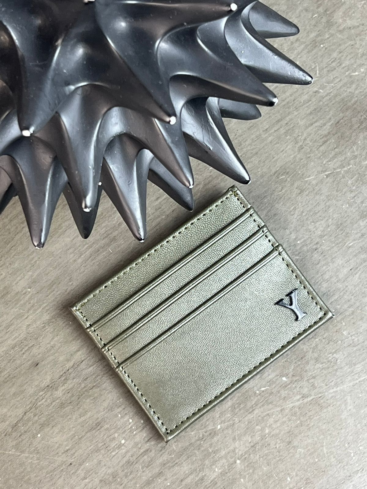 TARJETERO LISO VERDE MILITAR