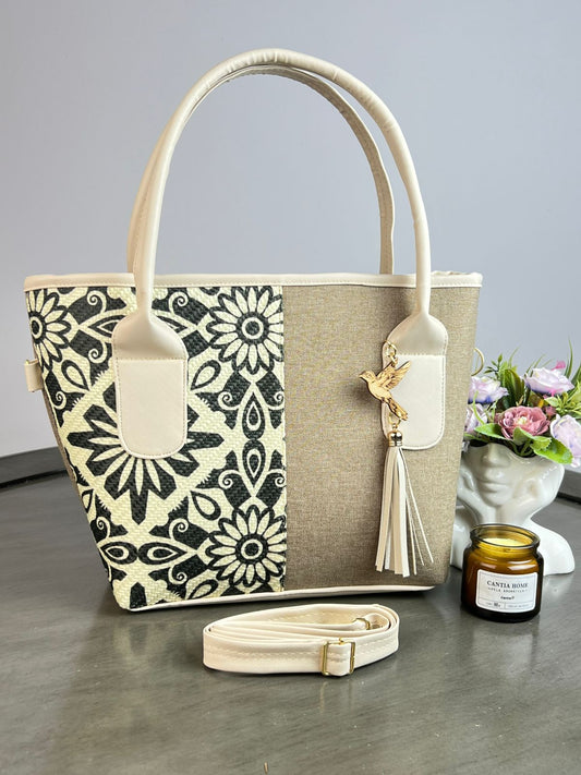 YUTE MODELO CLAUDIA BEIGE/GRECAS ARENA