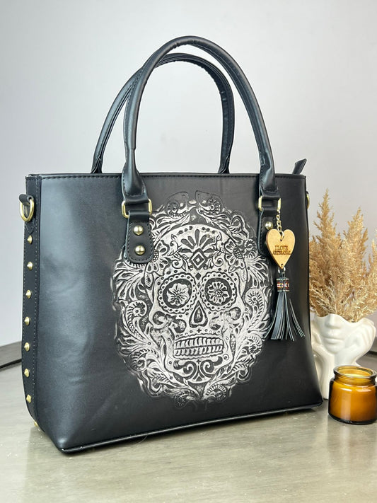 MONTECARLO CINCELADA CALAVERA NEGRO MATE/PLATA