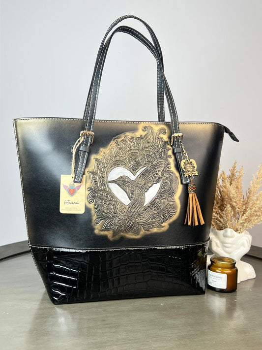 DB GDE PAOLA COLIBRI NEGRO/PLATA/DORADO