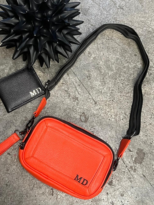 MARICONERA 100% PIEL BRASIL NARANJA