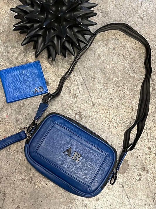 MARICONERA 100% PIEL BRASIL COBALTO