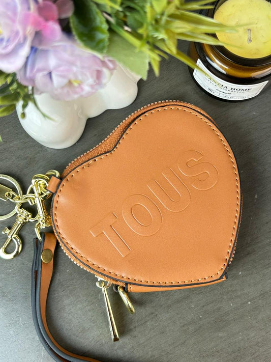 MONEDERO CORAZON TOUS CAMEL